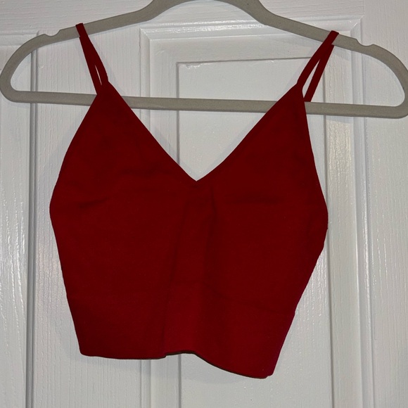 Red Cami Crop Top - Picture 1 of 3